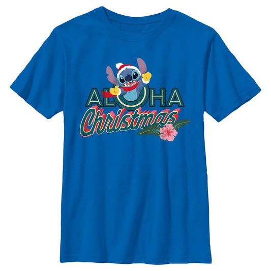 Boy's Lilo & Stitch Aloha Christmas T-Shirt