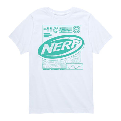 تيشيرت نيرف ستاتس أخضر بأكمام قصيرة للأولاد - NERF