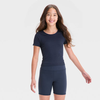Girls' Seamless Crop T-Shirt - All In Motion™