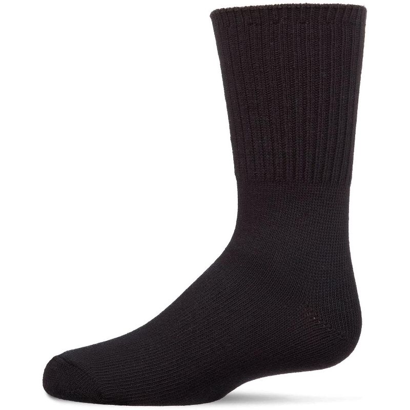 Memoi Kids Ribbed Moisture-Wicking Crew Socks