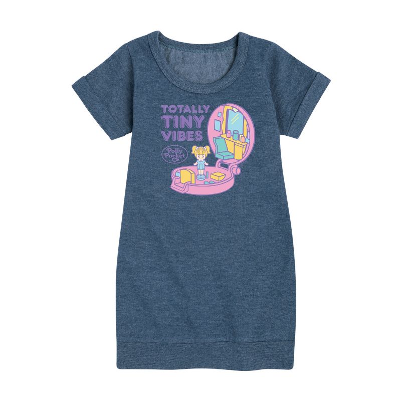 فستان بولي بوكيت - توتالي تايني فايبس - صوف بأكمام قصيرة - للبنات