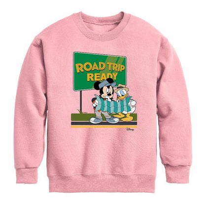 Boys' - Disney - Road Trip Ready Graphic Long Sleeve Fleece Sweatshirt