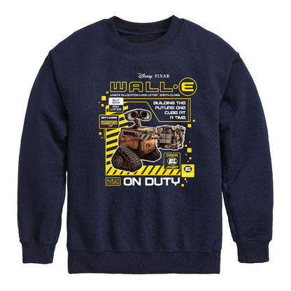 Boys' - Disney - Building The Future One Cube At A Time Graphic Long Sleeve Fleece Sweatshirt