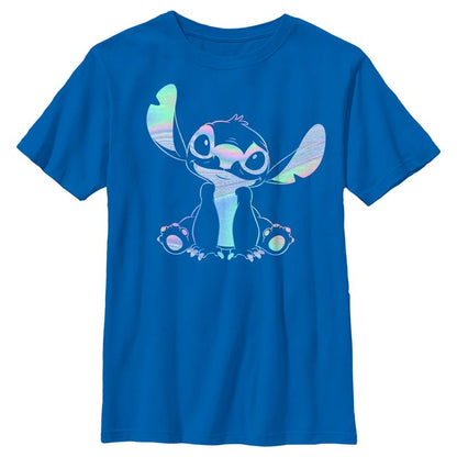 Boy's Lilo & Stitch Holographic Stitch T-Shirt