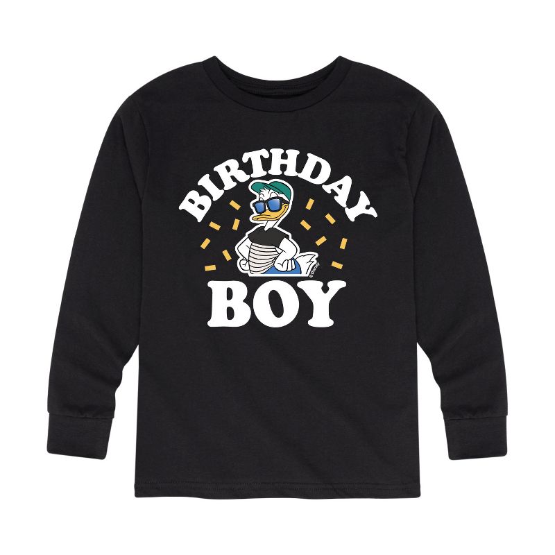 Boys' - Disney - Birthday Boy Donald Long Sleeve Graphic T-Shirt