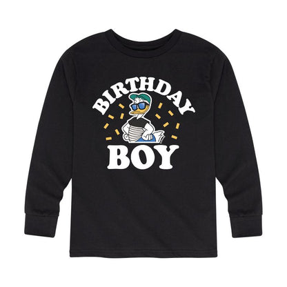 Boys' - Disney - Birthday Boy Donald Long Sleeve Graphic T-Shirt