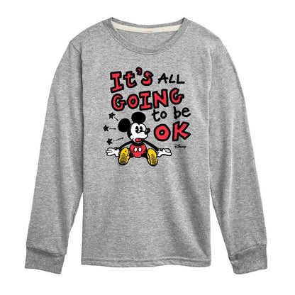 Boys' - Disney - Mickey Mouse Long Sleeve Graphic T-Shirt