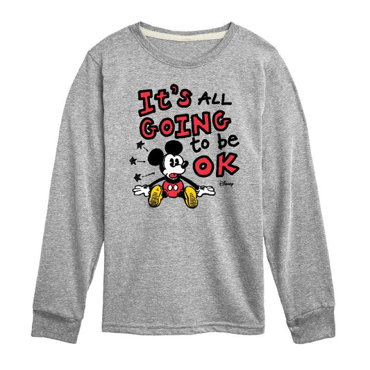 Boys' - Disney - Mickey Mouse Long Sleeve Graphic T-Shirt