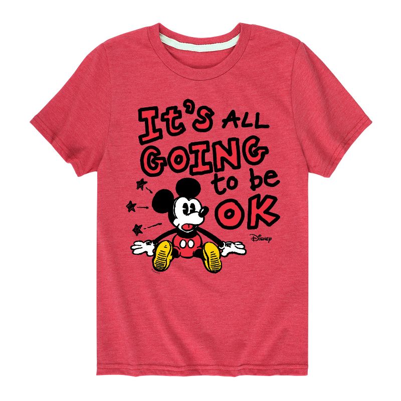 Boys' - Disney - Mickey Mouse Short Sleeve Graphic T-Shirt