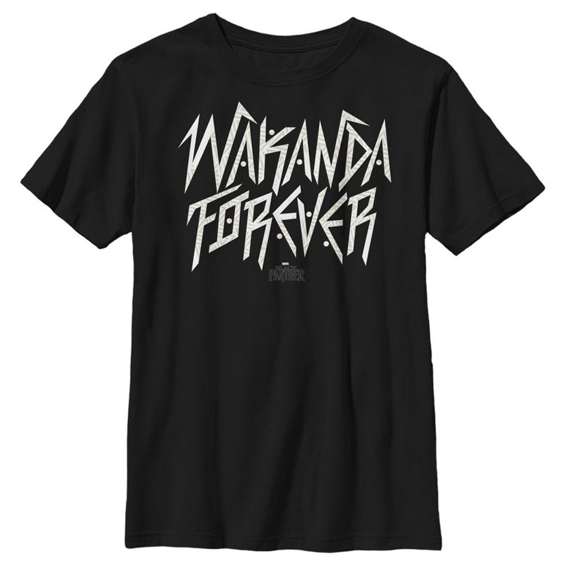 تي شيرت Marvel Black Panther Wakanda Forever Logo للأولاد