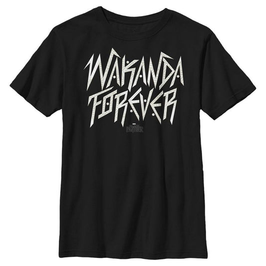 تي شيرت Marvel Black Panther Wakanda Forever Logo للأولاد