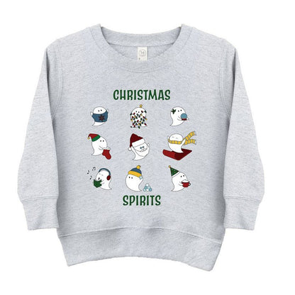 سويت شيرت جرافيكي ناعم للغاية بكلمات خضراء من Juniper Shop Christmas Spirits Youth