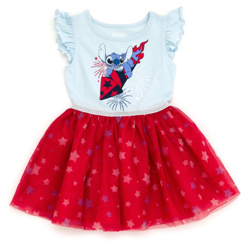 Disney July 4th Girls Tulle Dress Little Kid to Big Kid