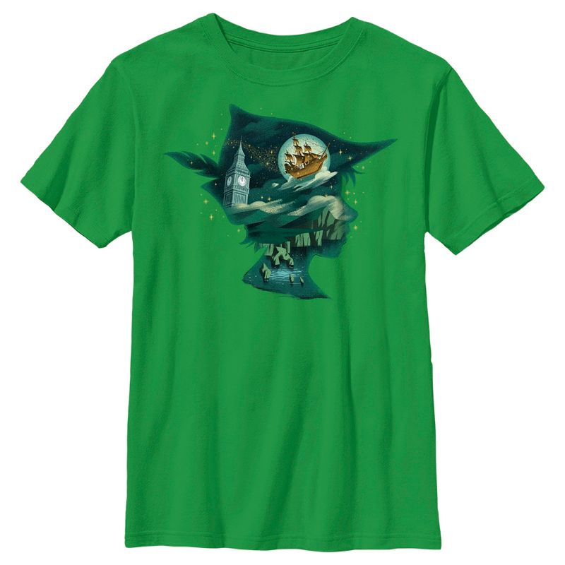 تي شيرت بيتر بان وويندي للأولاد بصور بيتر سينز