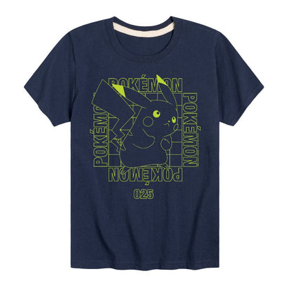 تي شيرت جرافيكي بأكمام قصيرة من النيون بتصميم "بوكيمون" - وضع معركة بيكاتشو للأولاد