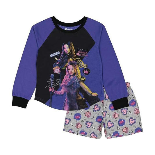 Disney Descendants Little/ Big Girl's Long Sleeve 2-Piece Pajama Set