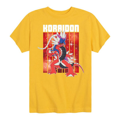 تي شيرت جرافيكي بأكمام قصيرة من بوكيمون - أسطورة كورايدون للأولاد