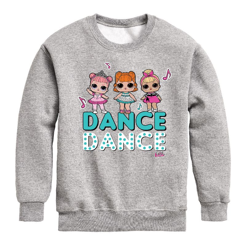 Boys' - LOL Surprise! - LOL Dance Graphic Long Sleeve Fleece Sweatshirt