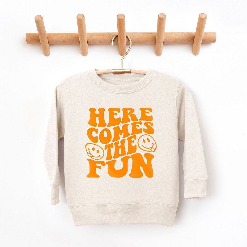The Juniper Shop Here Comes The Fun Puff Print Youth Ultra-Soft Graphic Sweatshirt