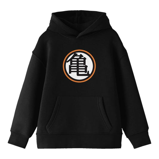 Dragon Ball Z Kanji Emblem Long Sleeve Youth Black Hooded Sweatshirt