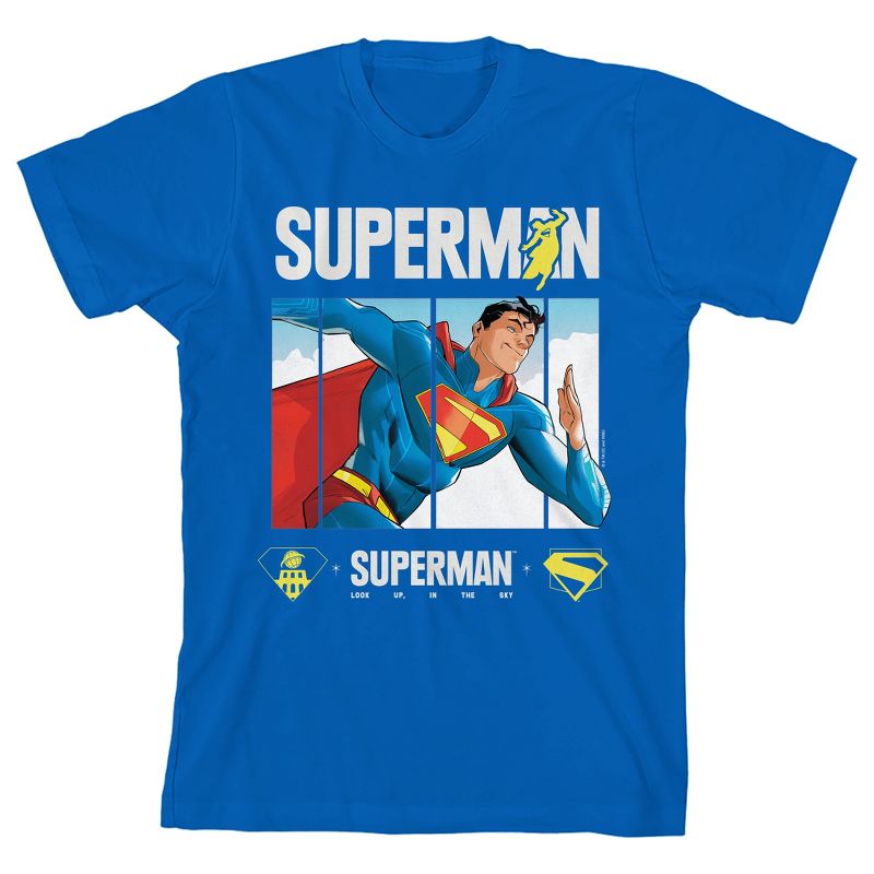 Superman Movie 2025 Superhero, Man of Steel, DC Comics, Superpowers, Crypto, S on Royal Short Sleeve Youth T-Shirt