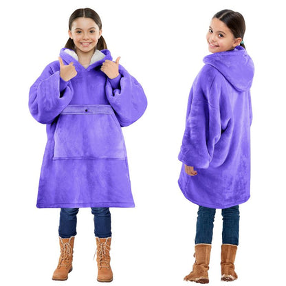 Solaris Blanket Hoodie Sweatshirt for Kids - Warm Soft Gift, Oversized Cozy Fleece Sweatshirt Pullover for Teens, Girls, Boys