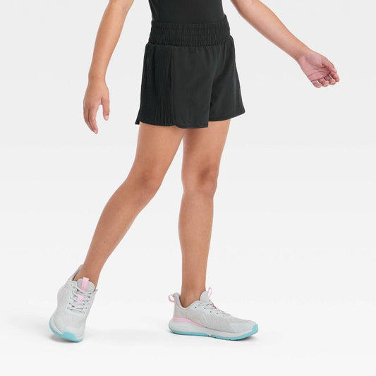 Girls' Active Light Side Pleated Woven Shorts - All In Motion™