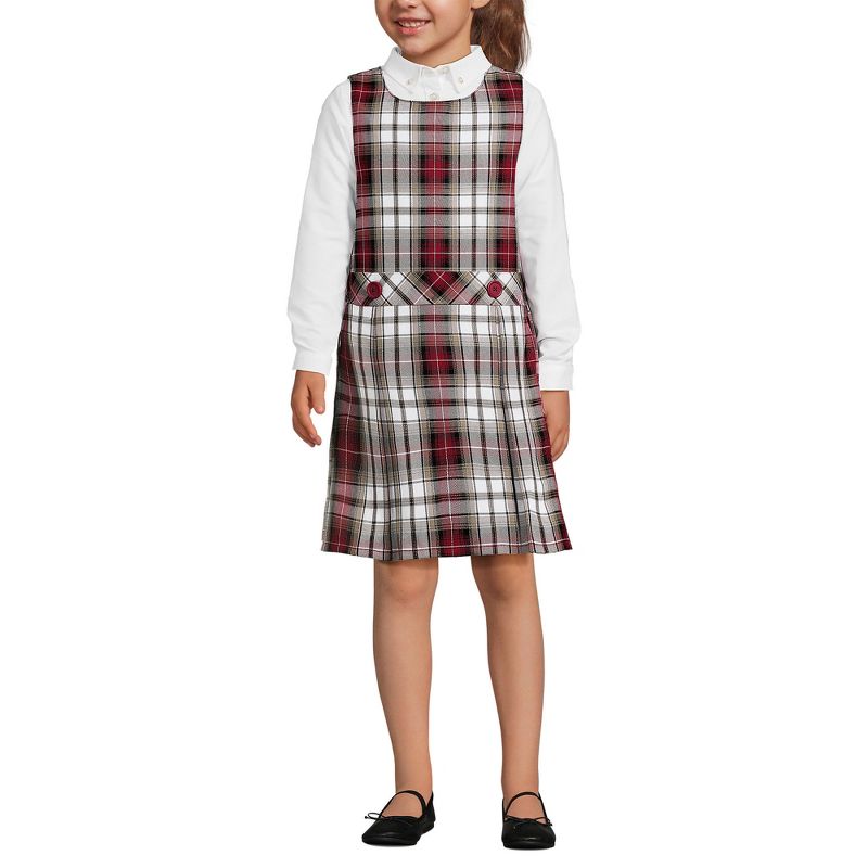 Lands' End Kids Uniform Plaid Jumper