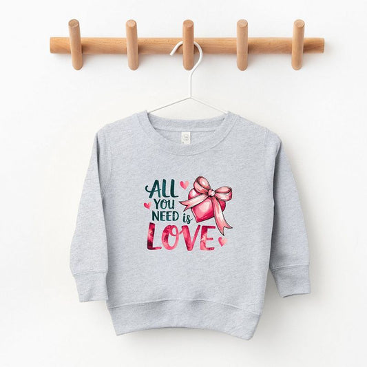 The Juniper Shop All You Need Is Love Coquette Youth Ultra-Soft Graphic Sweatshirt