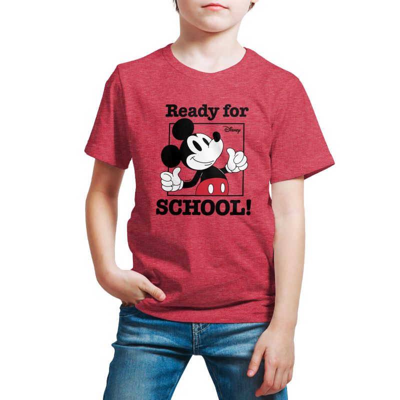 Boys' - Disney - Mickey Mouse Ready For School Short Sleeve Graphic T-Shirt