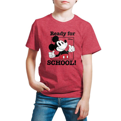 Boys' - Disney - Mickey Mouse Ready For School Short Sleeve Graphic T-Shirt