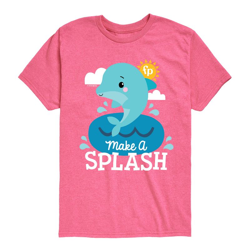 تي شيرت جرافيكي بأكمام قصيرة للأولاد من فيشر برايس - Make A Splash