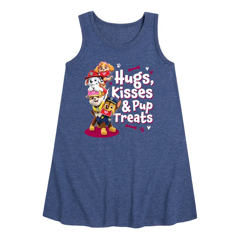 Girls' - Paw Patrol - Hugs Kisses Pup Treats Graphic Sleeveless Aline Dress