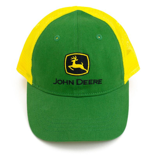 قبعة بيسبول John Deere Mesh Snapback قابلة للتعديل بمقاس واحد (للأطفال الصغار - للشباب)