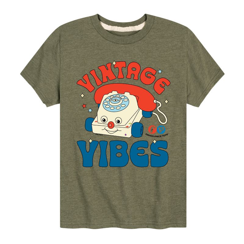 Boys' - Fisher-Price - Vintage Vibes Phone Short Sleeve Graphic T-Shirt