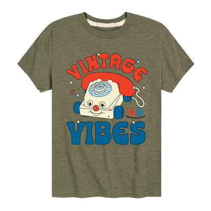 Boys' - Fisher-Price - Vintage Vibes Phone Short Sleeve Graphic T-Shirt