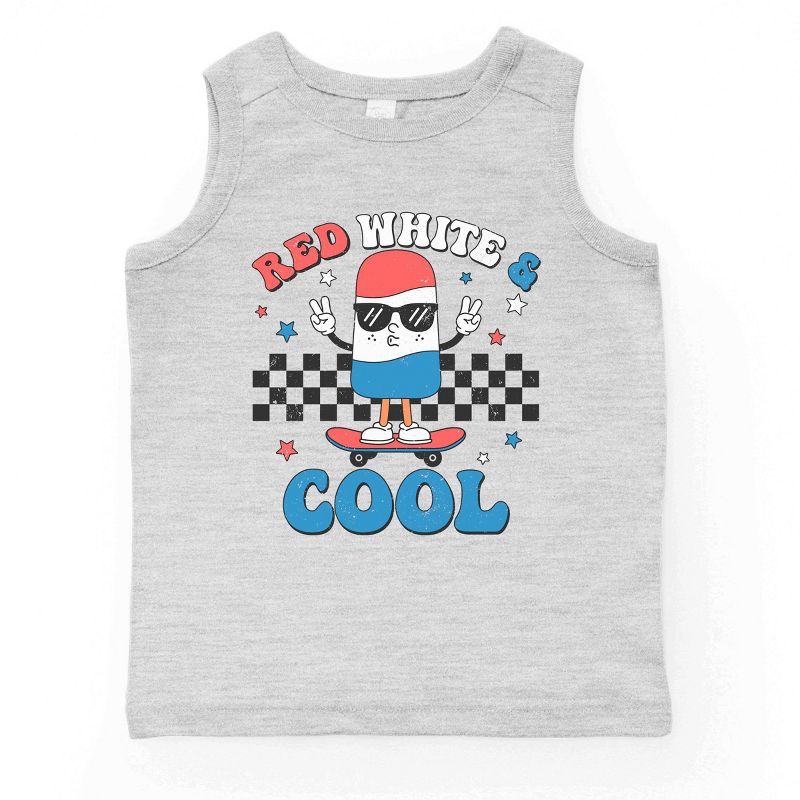 بلوزة شبابية بدون أكمام من Juniper Shop باللونين الأحمر والأبيض والبارد