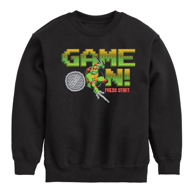 Boys' - Teenage Mutant Ninja Turtles - Game On Raph Graphic Long Sleeve Fleece Sweatshirt