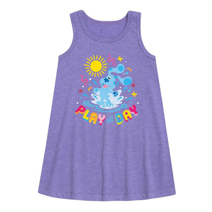 Girls' - Blue's Clues & You! - Play Day Graphic Sleeveless Aline Dress