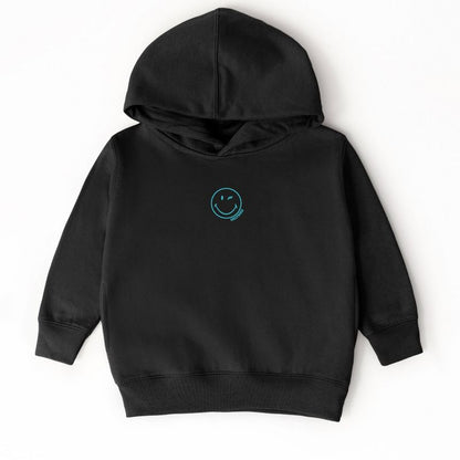 The Juniper Shop Embroidered Smiley Face Outline Toddler Hoodie