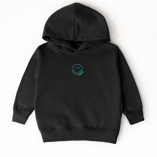 The Juniper Shop Embroidered Smiley Face Outline Toddler Hoodie