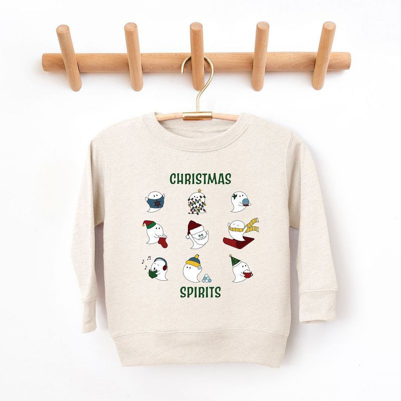 سويت شيرت جرافيكي ناعم للغاية بكلمات خضراء من Juniper Shop Christmas Spirits Youth