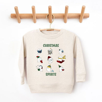 سويت شيرت جرافيكي ناعم للغاية بكلمات خضراء من Juniper Shop Christmas Spirits Youth