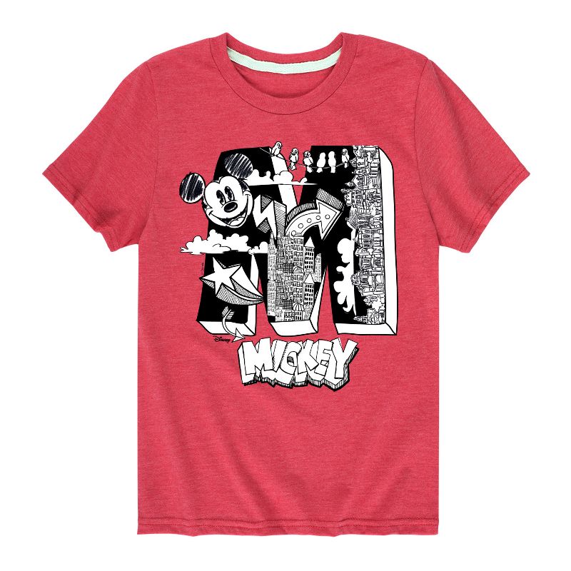 Boys' - Disney - Mickey Mouse Short Sleeve Graphic T-Shirt