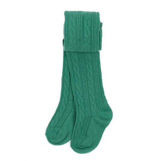 Leveret Girls Classic Solid Color Cable Knit Tights