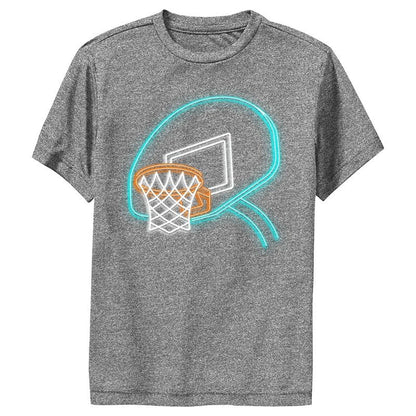 Boy's Lost Gods Neon Basketball Hoop Performance Tee