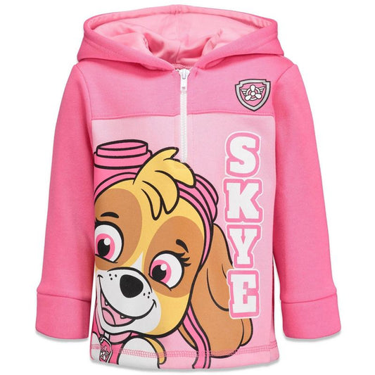 Paw Patrol Skye Girls Fleece Half Zip Hoodie Little Kid to Big Kid
