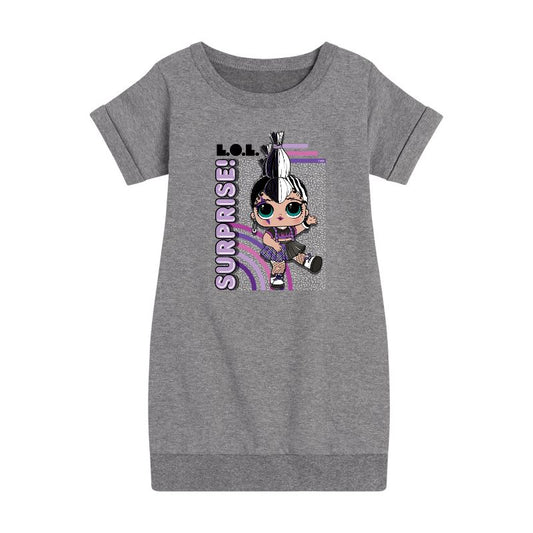 Girls' - LOL Surprise! - Roadie Graphic Short Sleeve Fleece Dress