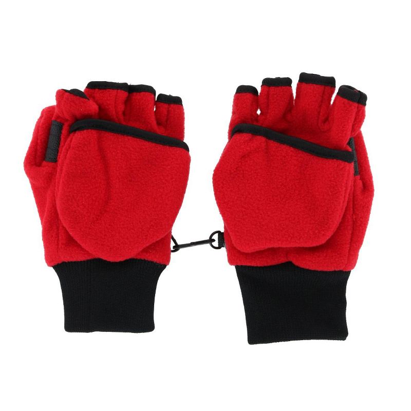 قفاز Iceberg Polar Wear للفتيات من الصوف الشتوي القابل للتحويل بدون أصابع إلى قفاز