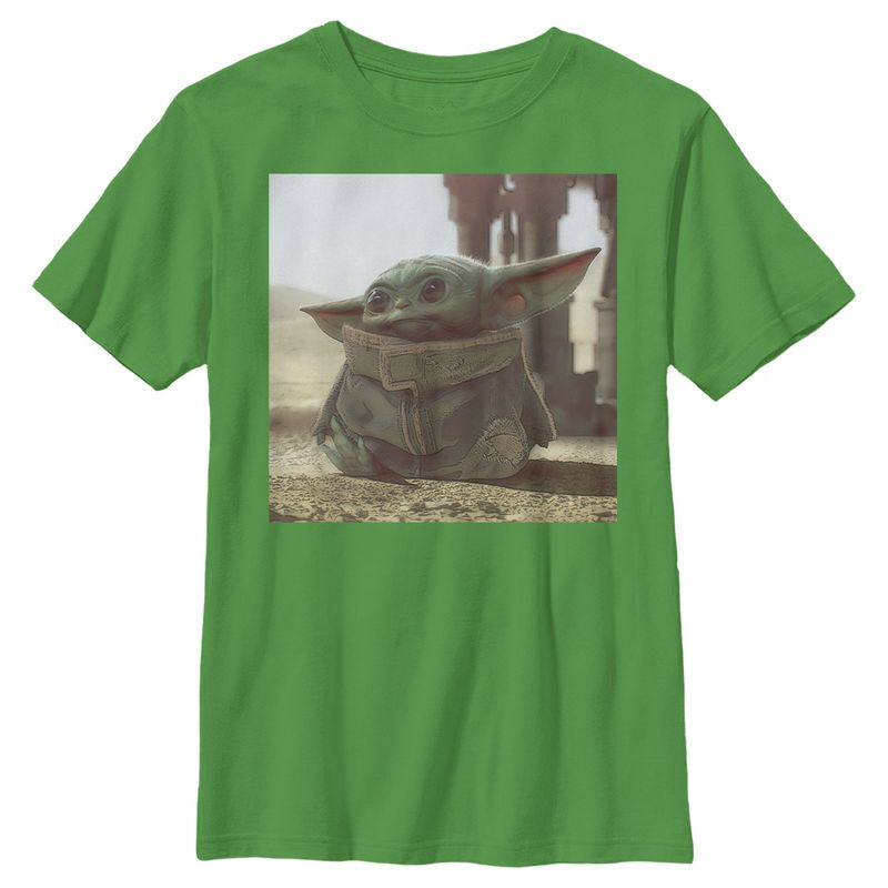 Boy's Star Wars The Mandalorian The Child Square Frame T-Shirt